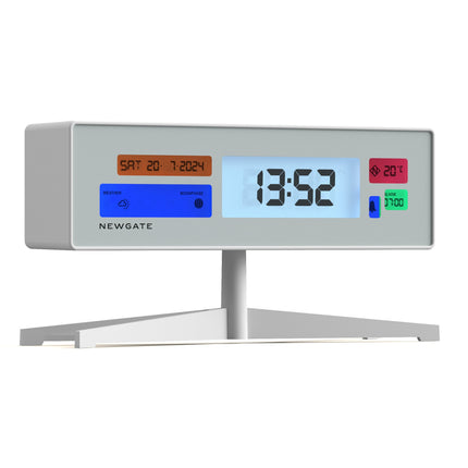 Newgate Monolith Lcd Alarm Clock Fire Engine Red.