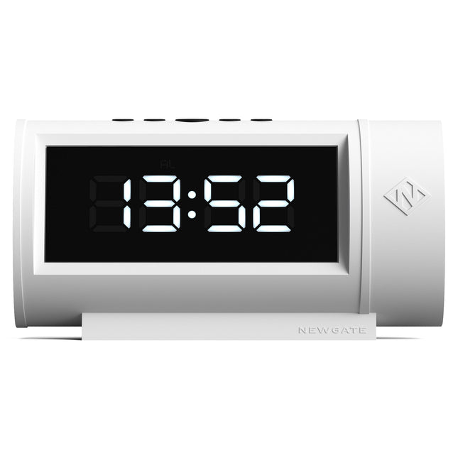 Newgate Pil Led Alarm Clock White.