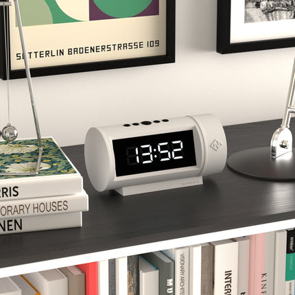 Newgate Pil Led Alarm Clock White.