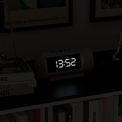 Newgate Pil Led Alarm Clock White.