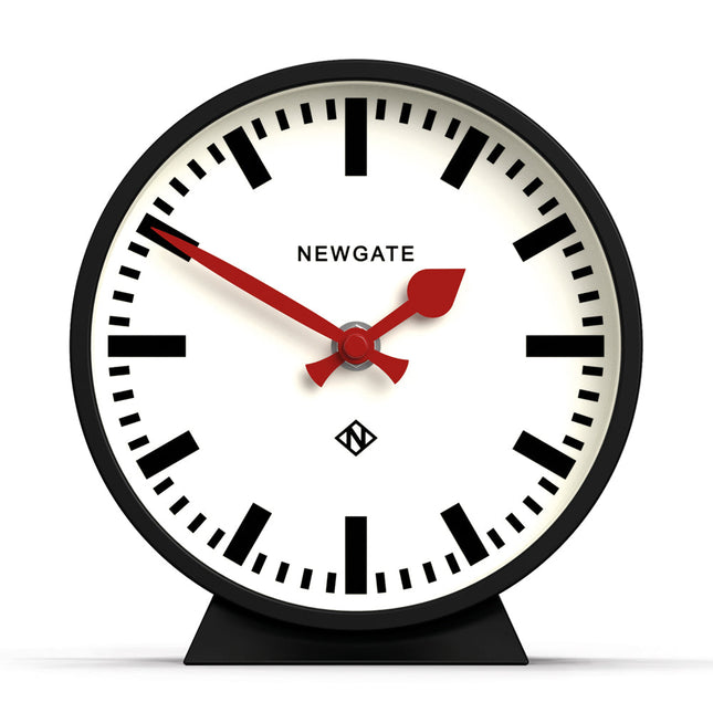 Newgate Railway Mantel Clock Cave Black.