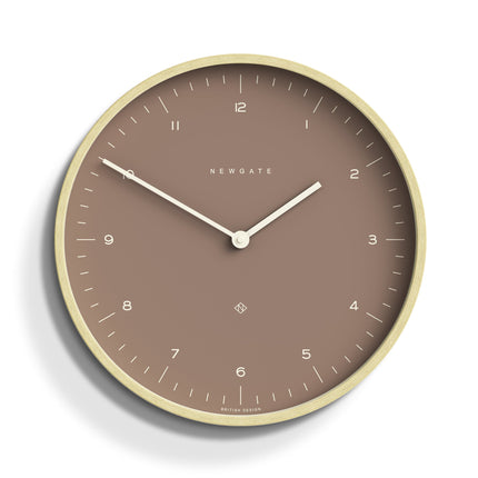 Newgate Mr Clarke Clock Pale Wood Burnt Sienna 140.
