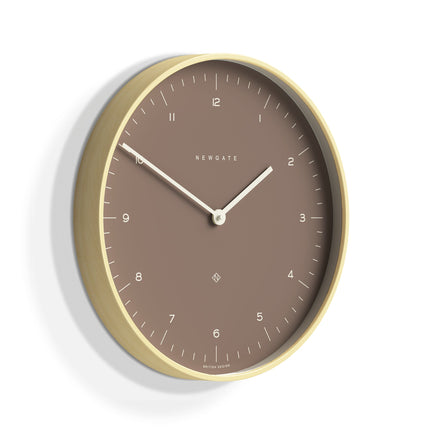 Newgate Mr Clarke Clock Pale Wood Burnt Sienna 140.