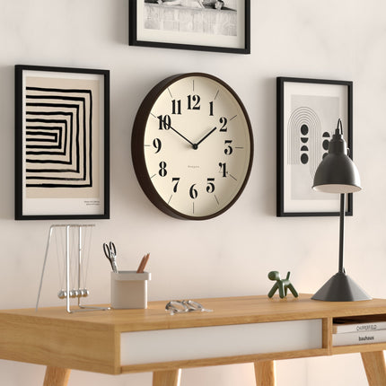 Newgate Mr Clarke Clock Pale Wood Burnt Sienna 140.