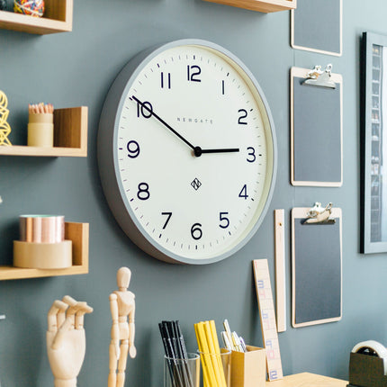 Newgate Number One Clock Echo Posh Grey.