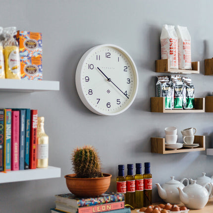 Newgate Number Three Echo Clock Silicone White.
