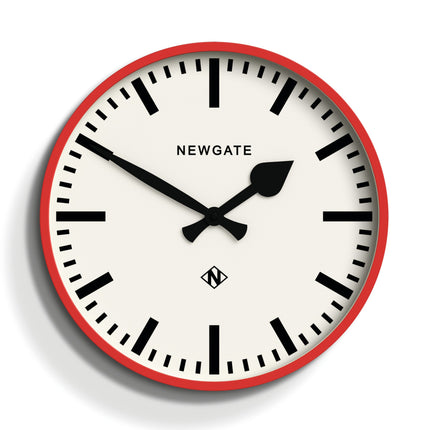 Newgate Railway Clock Red.