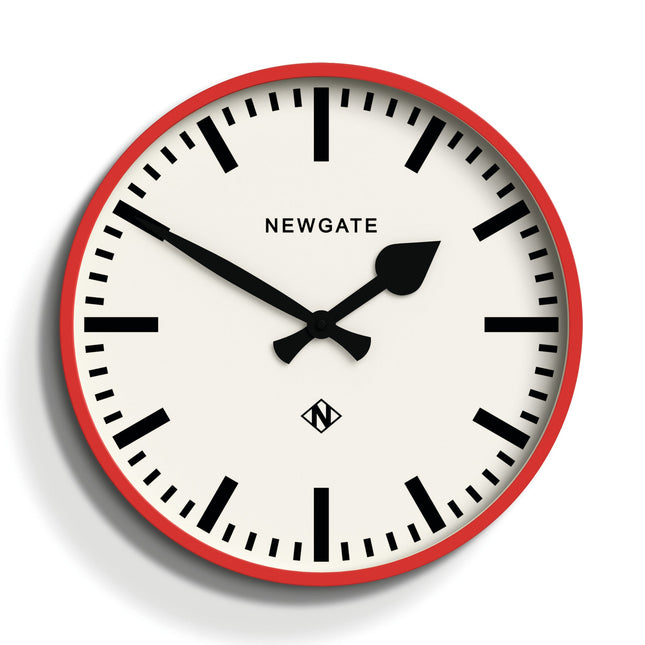 Newgate Railway Clock Red.