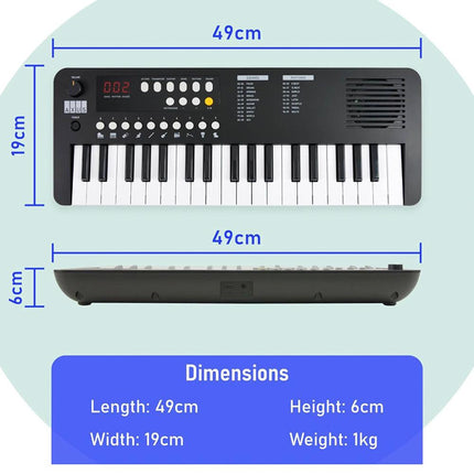 Axus Mini Keyboard 37 Key Keyboard - Black.