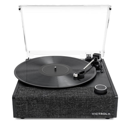 Victrola Eastwood II Turntable - Black + Turntable Stand Bundle - Black.