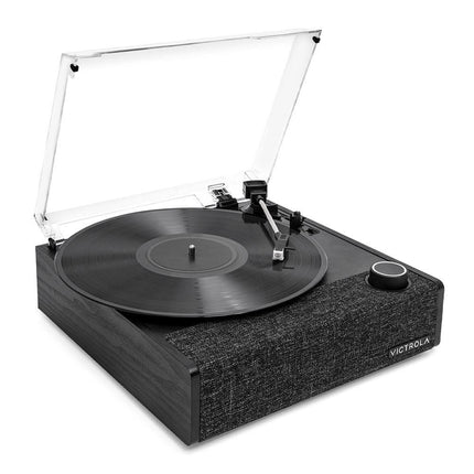 Victrola Eastwood II Turntable - Black + Turntable Stand Bundle - Black.