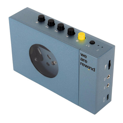 We Are Rewind Portable Cassette Player & Recorder - Kurt, Blue.