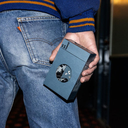 We Are Rewind Portable Cassette Player & Recorder - Kurt, Blue.