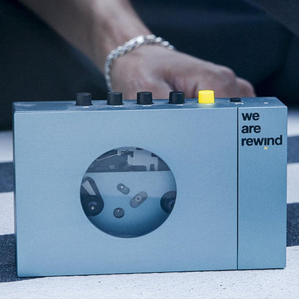 We Are Rewind Portable Cassette Player & Recorder - Kurt, Blue.