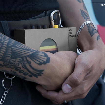 We Are Rewind Portable Cassette Player & Recorder - Keith, Grey.