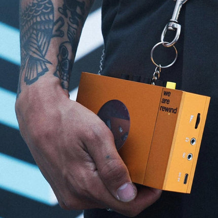 We Are Rewind Portable Cassette Player & Recorder - Serge, Orange.