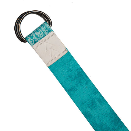 Yoga Design Lab Yoga Strap Mandala Turquoise.