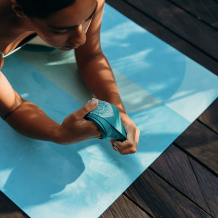 Yoga Design Lab Yoga Strap Mandala Turquoise.