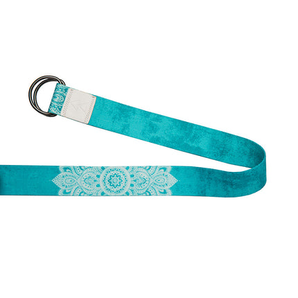 Yoga Design Lab Yoga Strap Mandala Turquoise.