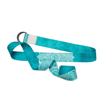 Yoga Design Lab Yoga Strap Mandala Turquoise.