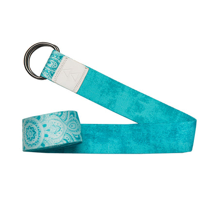 Yoga Design Lab Yoga Strap Mandala Turquoise.