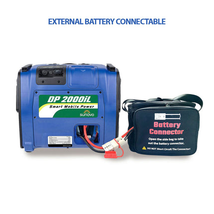 Sunovo 2000W Portable Power Station Solar Inverter Generator.