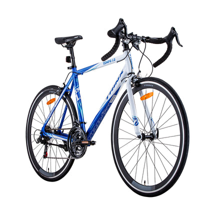 Trinx 700C Road Bike TEMPO1.0 Shimano 21 Speed Racing Bicycle 59cm Blue/White.