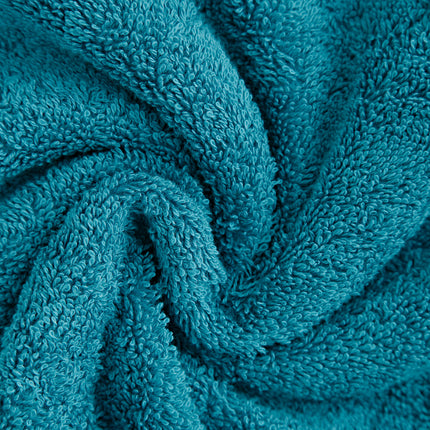 Linenland 4 Piece Cotton Bath Towels Set - Blue.