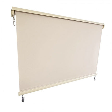 Outdoor Roller Blind Sun Screen Awning With Aluminium Hood
