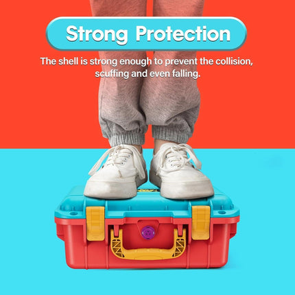 DEVASO Carrying Case for Nintendo Switch OLED Case, Professional Safe Hard-Red & Blue.