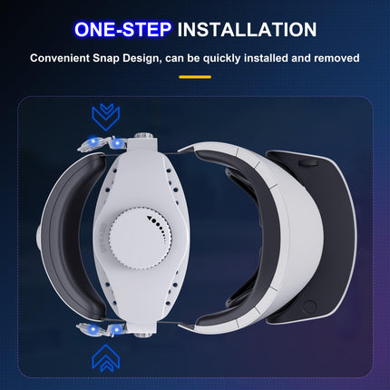 DEVASO Adjustable Head Strap for Playstation VR2, Reduced Pressure Lightweight.