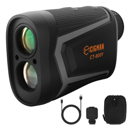 CIGMAN Golf Range Finder 800 Yards Laser Golf Rangefinder with Slope
 CT-800Y.