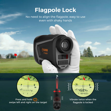 CIGMAN Golf Range Finder 800 Yards Laser Golf Rangefinder with Slope
 CT-800Y.