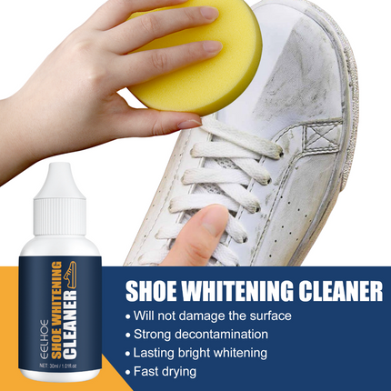 EELHOE Shoe Whitening Cleaner, Small White Shoes Clean Stains Remove Yellow Whitening Portable Cleaner