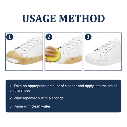 EELHOE Shoe Whitening Cleaner, Small White Shoes Clean Stains Remove Yellow Whitening Portable Cleaner