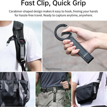 ULANZI MA30 Magnetic Phone Tripod Stand for iPhone - Aluminium Maglock Smartphone Mini Tripod Pocket Cell Phone Stand Dual-Sided Magnet Quick Mount Compatible with iPhone 16 15 14 13 12 Magsafe
(Grey).