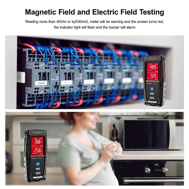 ERICKHILL EMF Meter Digital Electromagnetic Field Radiation Detector Machine.
