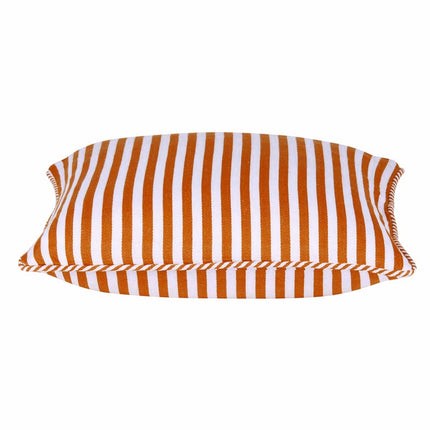 Dandi Orange & White Striped Nautical Cushion Cover 40x40cm.