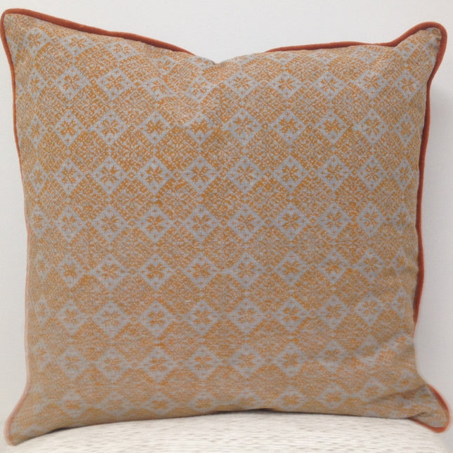 Azuk Orange & Grey Cushion Cover.