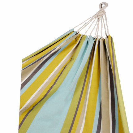Corban Aqua Hammock Multicoloured Stripes 220x140cm.