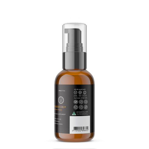 Raw Hemp Seed Oil + Turmeric Food Supplement for Dogs.