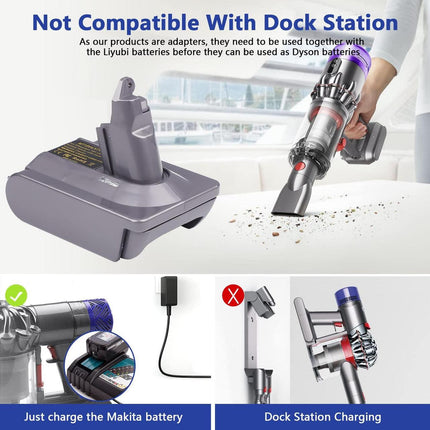 Makita 18V To Dyson V7 & V8  Battery Converter / Adapter.