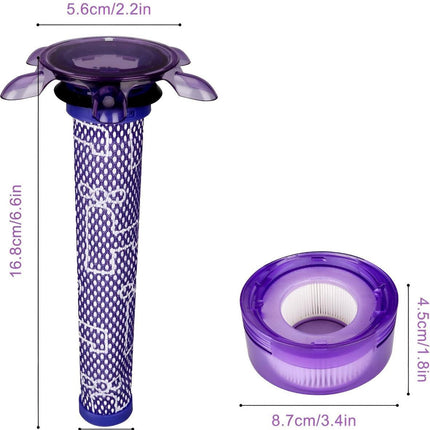 Hygieia Filter Kit for Dyson V7 Advanced SV37 & V8 With Star Pre-Filter SV25.
