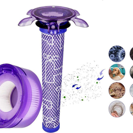 Hygieia Filter Kit for Dyson V7 Advanced SV37 & V8 With Star Pre-Filter SV25.