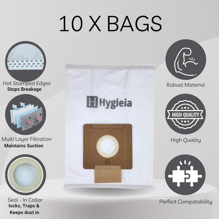 10 X Dust Bags for Sauber Pro Pets SJ-100 Vacuum Cleaners.