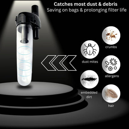 Hygieia Cyclonic Dust Separator (Bag Saver) - For Most Vacuum Brands.