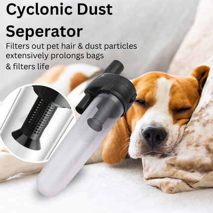 Hygieia Cyclonic Dust Separator (Bag Saver) - For Most Vacuum Brands.