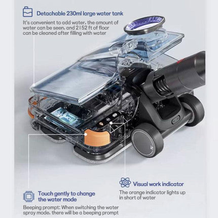 Hygieia T6 Wet Dry Mop Head -  For Dyson V7, V8, V10, V11, V15 & GEN5 Models.