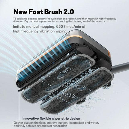 Hygieia T6 Wet Dry Mop Head -  For Dyson V7, V8, V10, V11, V15 & GEN5 Models.
