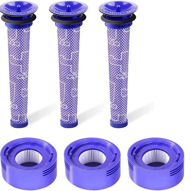3 X Filter Kits for DYSON V7 (SV11, SV37) & V8 (SV10, SV25) Vacuum Cleaners.